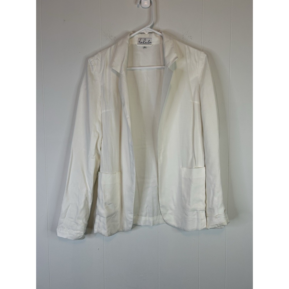 Talula White Blazer Jacket Size 00 Career Business Casual 239